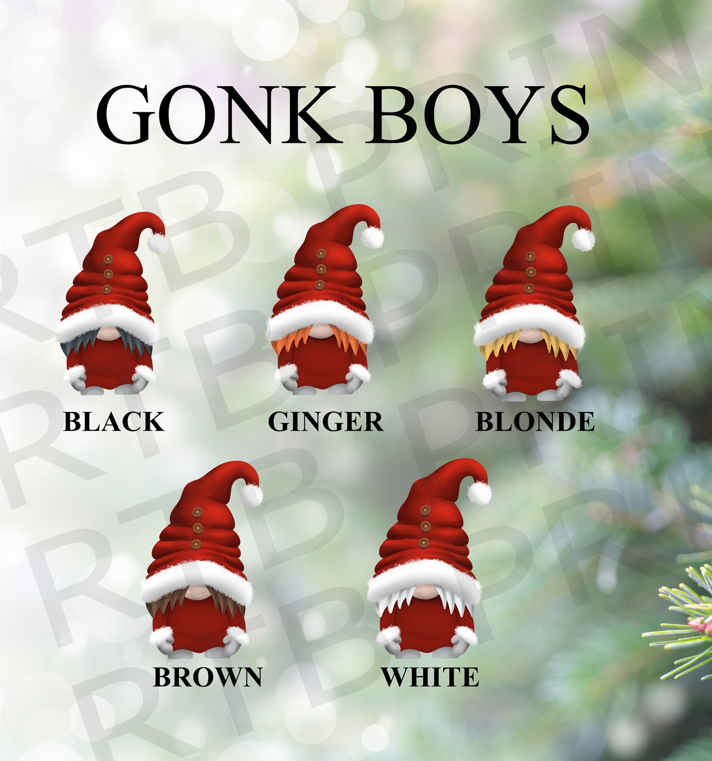 Gonk Christmas Tree Ornament