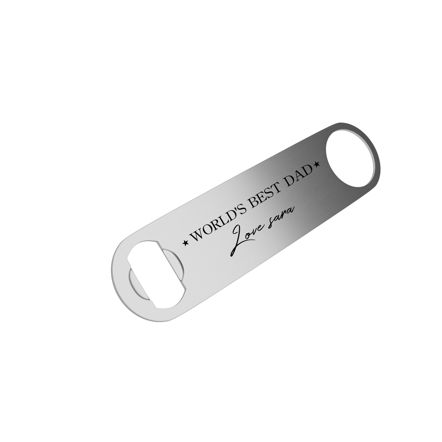 "World's Best Dad" Bottle Opener/Bar Blade