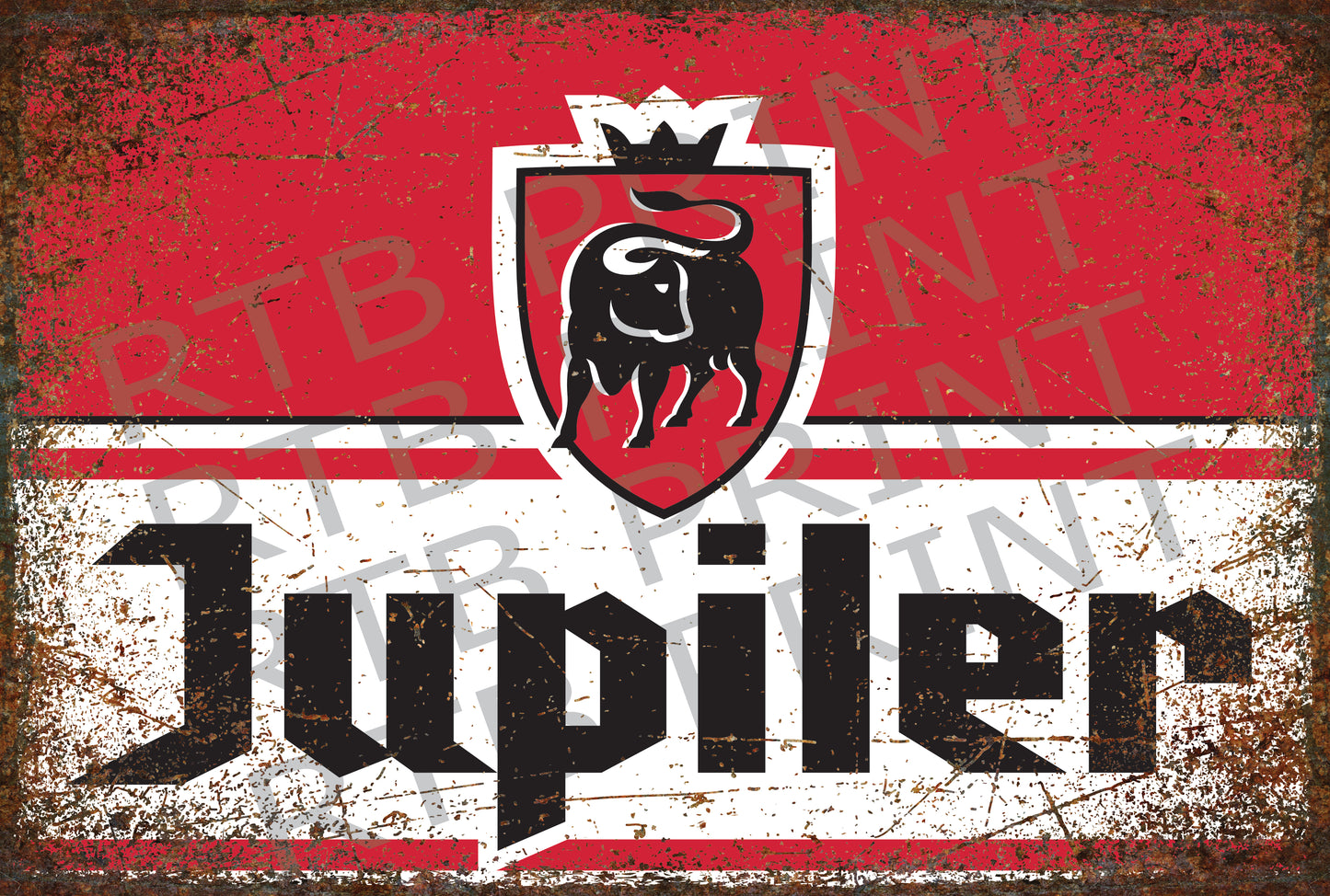 Jupiler Vintage A4 Metal Sign