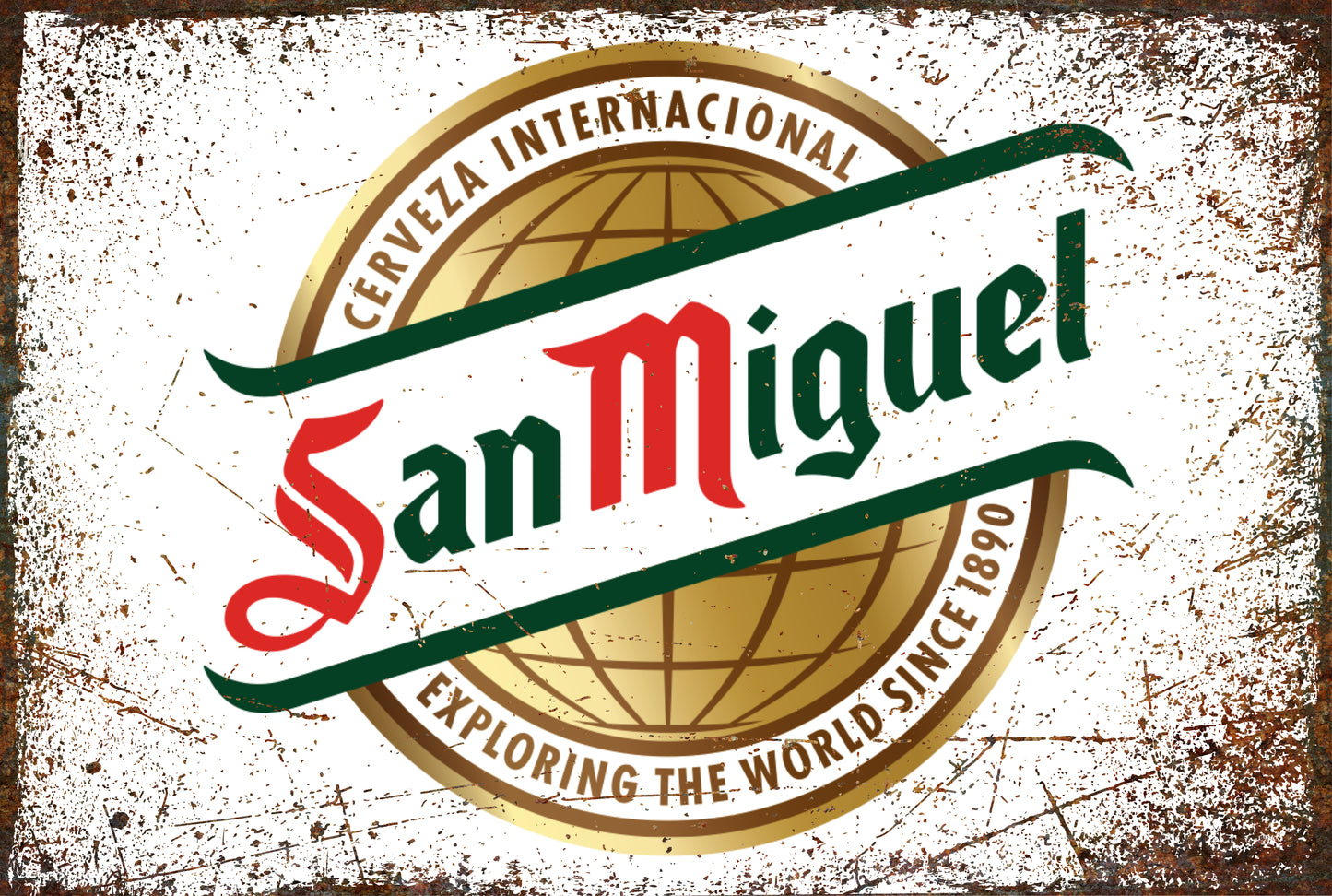 San Miguel A4 Metal Sign