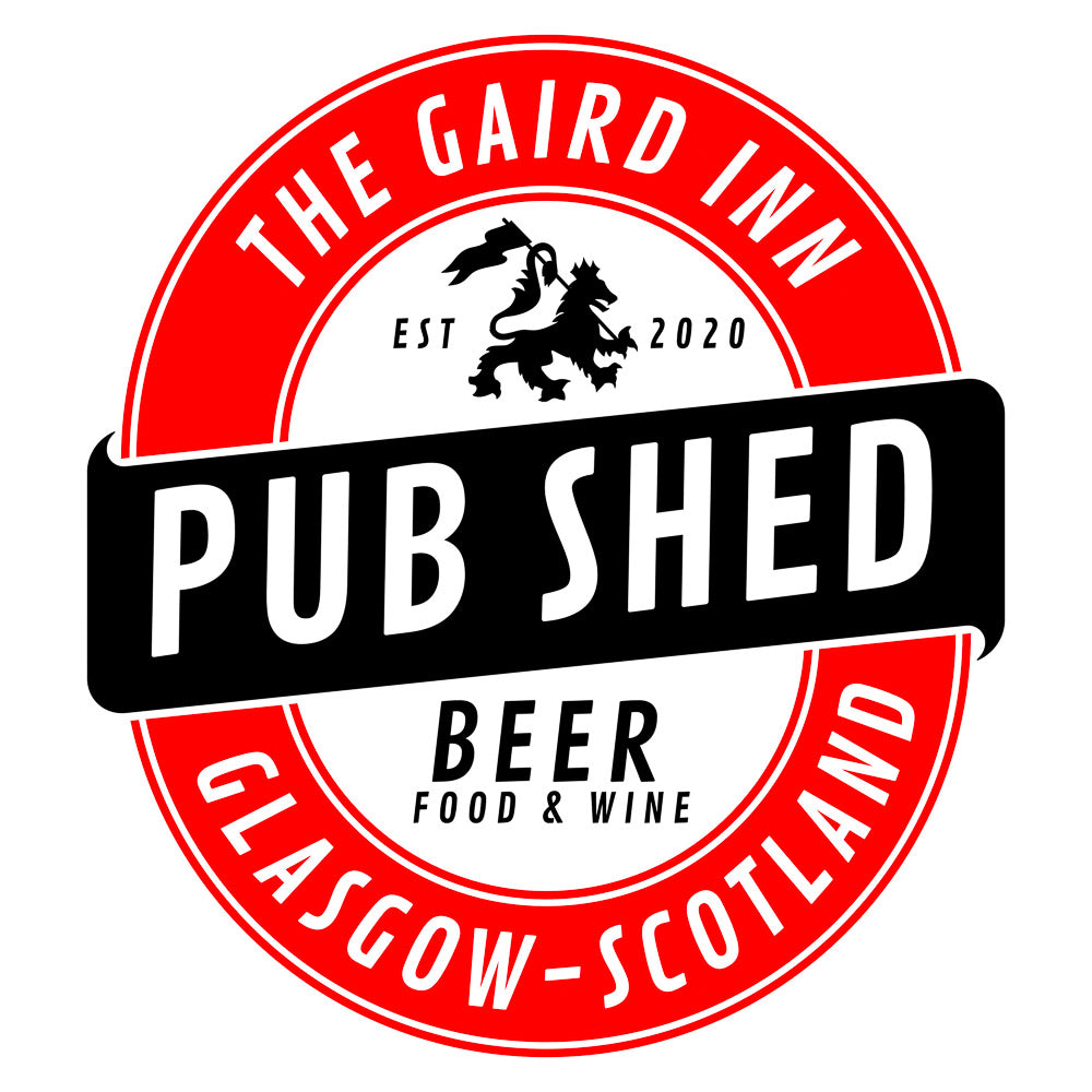 Pub Shed Branding Kit #2 (Logo plus 1 Acrylic Sign, 2 Bar Runners, 6 Coasters, 2 Openers)