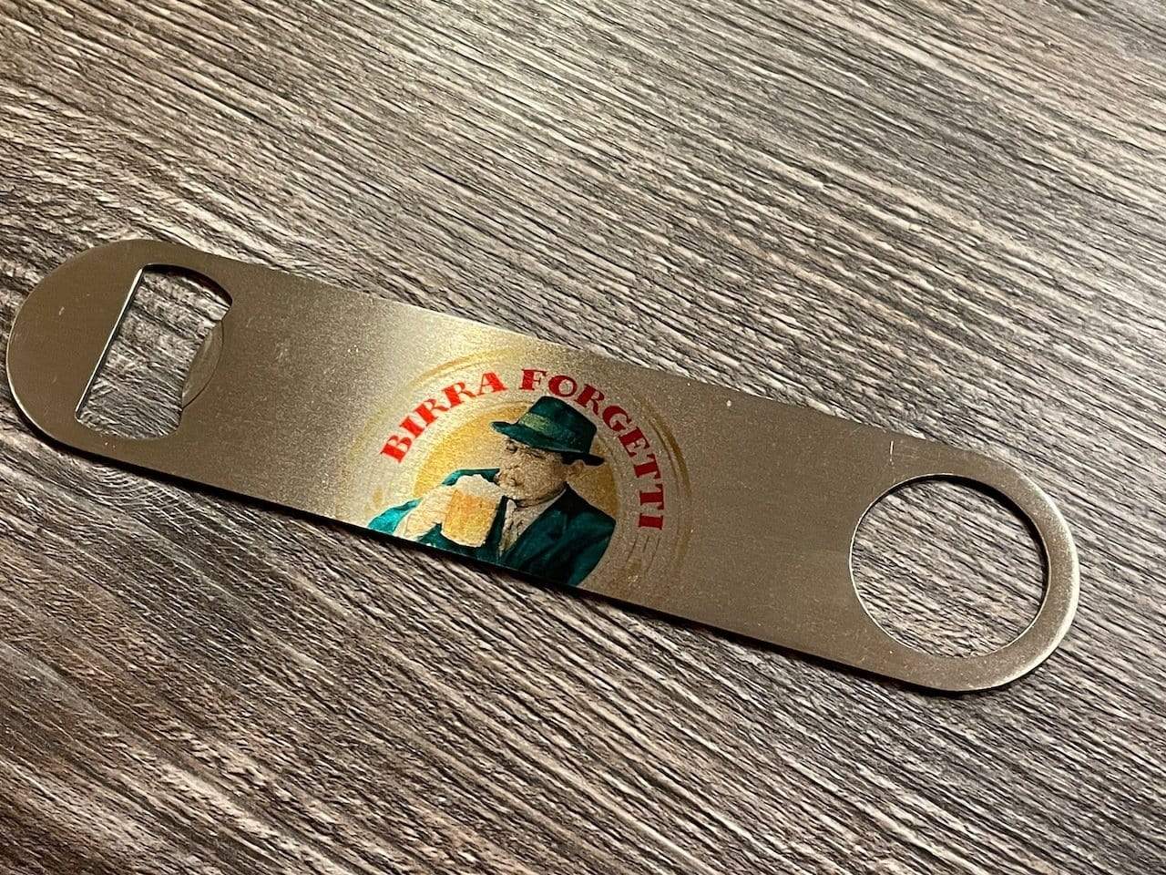 Birra Forgetti Bottle Opener Raise the Bar Print and Design - Raise the Bar