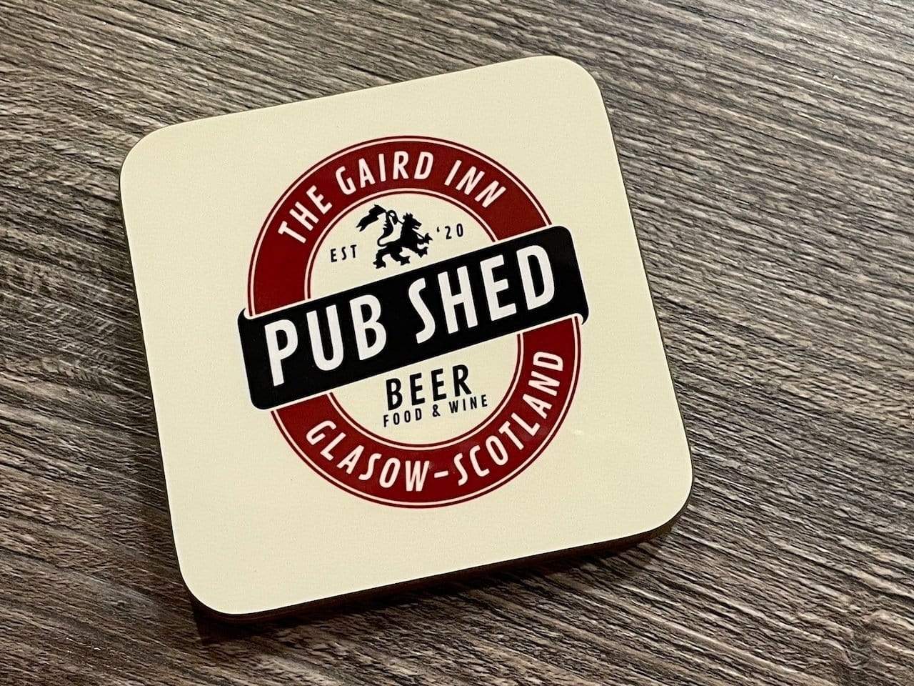Coaster Set (of 4) with Your Own Artwork Raise the Bar Print and Design - Raise the Bar