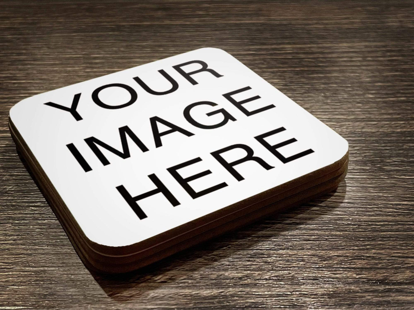 Coaster Set (of 4) with Your Own Artwork Raise the Bar Print and Design - Raise the Bar