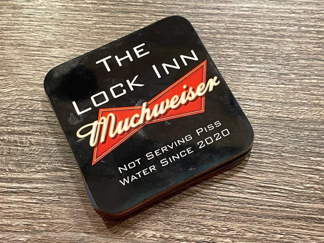 Muchweiser - Parody Coaster (set of 4) Raise the Bar Print and Design - Raise the Bar