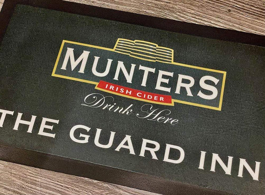 Munters Cider- Parody Bar Runner - Beer Mat Raise the Bar Print and Design - Raise the Bar