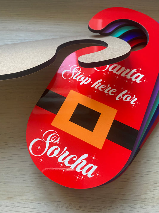 Christmas Door Hanger - Personalised