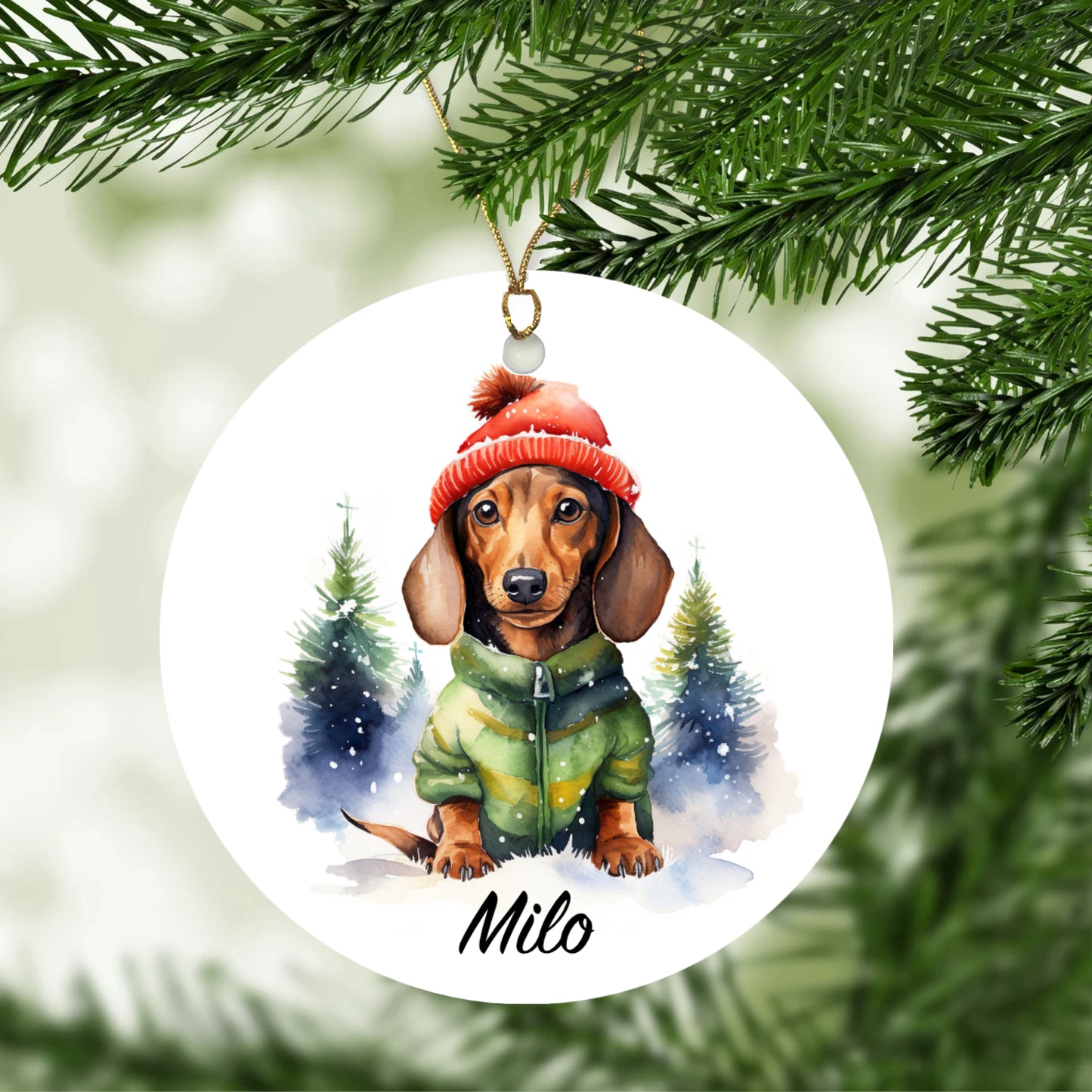 'Dachshund' Christmas Tree Ornament