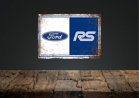 FORD RS METAL SIGN