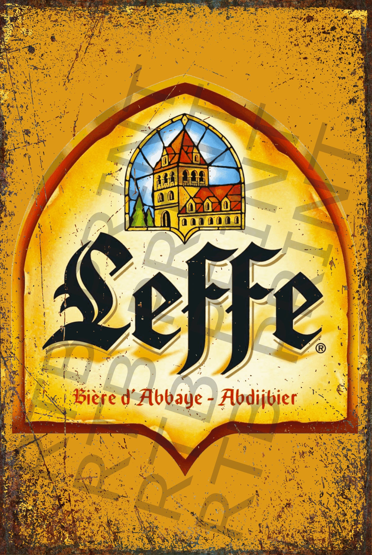 Leffe A4 Metal Sign (2)