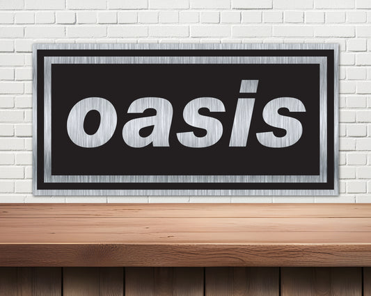 Oasis Metal Wall Sign