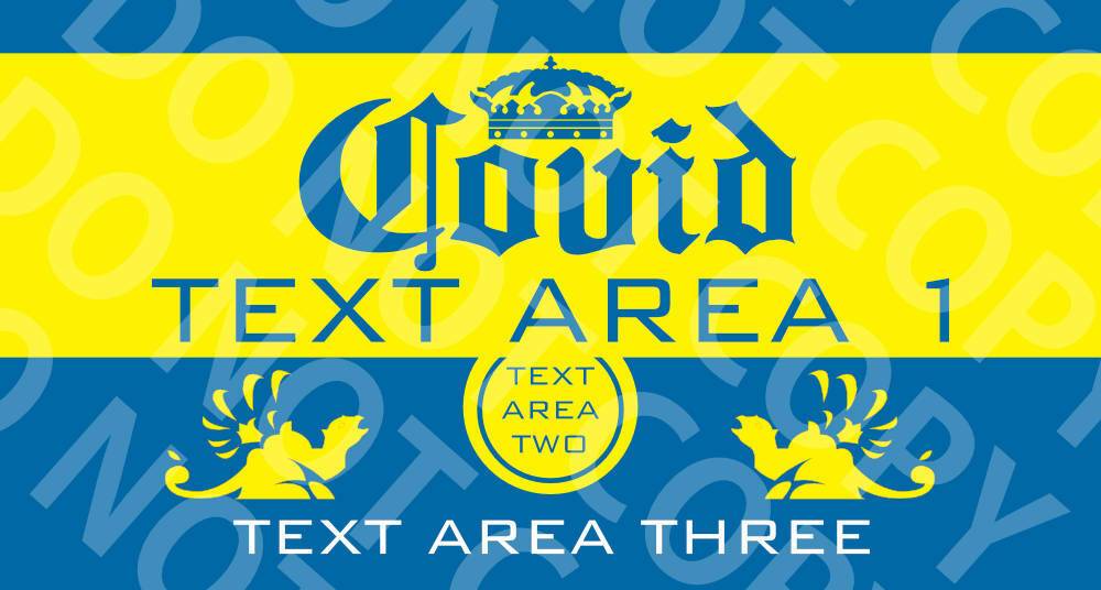 Corona-Covid - Parody Bar Runner - Beer Mat Raise the Bar Print and Design - Raise the Bar