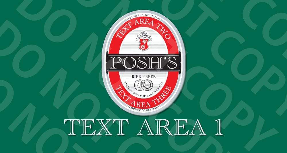 Posh's- Parody Bar Runner - Beer Mat Raise the Bar Print and Design - Raise the Bar