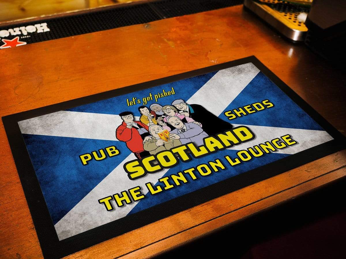 Pub Sheds Scotland Bar Runner Raise the Bar Print and Design - Raise the Bar